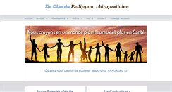 Desktop Screenshot of drphilipponchiropraticien.com